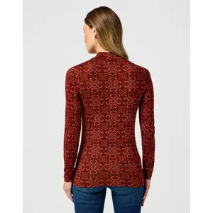 T-shirt dolcevita da donna Wrangler Retro Crosstitch image-2