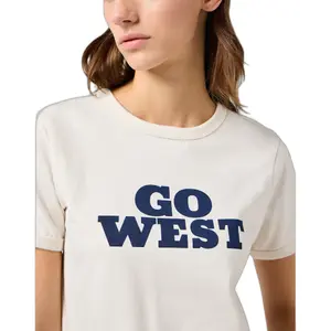 T-shirt de mulher Wrangler Ringer image-4