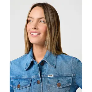 Jeansjacke Damen Wrangler Blossoming image-3