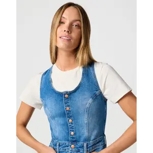 Dames denim jurk Wrangler The image-5