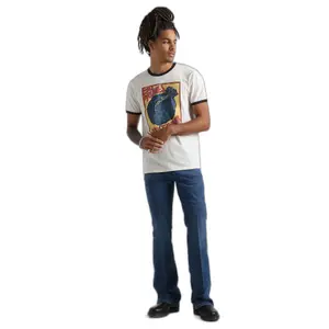 T-shirt imprimé Wrangler Prunes Ringer image-0