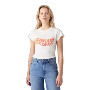 T-shirt femme Wrangler Shrunken Band image-0