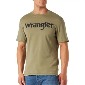 T-shirt à logo Wrangler Deep Lichen image-0