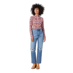 T-shirt col zippé femme Wrangler Baby image-1