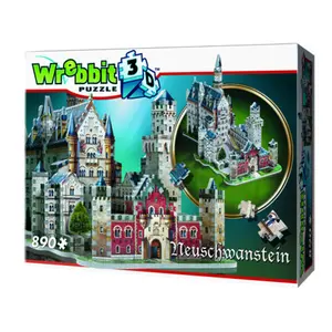 890-piece puzzle Wrebbit3D Neuschwanstein image-1