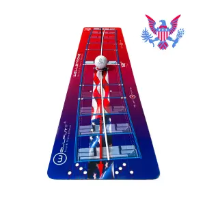 Tapis de putting droitier Wellputt Wellstroke 12° Stars & Stripes edition image-0