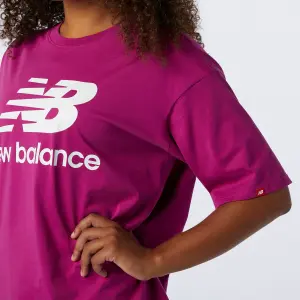 T-shirt femme New Balance essentials stacked logo image-4
