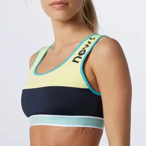 Maillot crop top femme New Balance achiever image-3