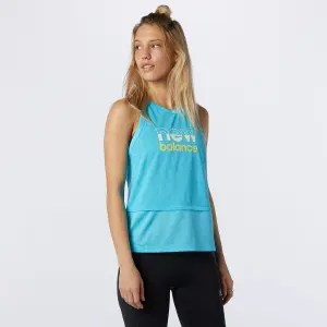 Débardeur femme New Balance printed impact run hybrid image-0