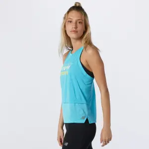 Débardeur femme New Balance printed impact run hybrid image-1