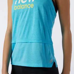 Débardeur femme New Balance printed impact run hybrid image-3