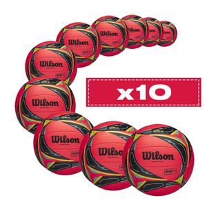 Lot de 10 Ballons Wilson AVP Grass Game Ball V