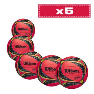 Lot de 5 Ballons Wilson AVP Grass Game Ball V