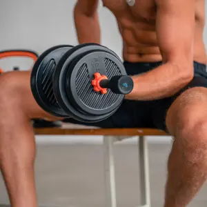 Smart Kit haltère + barre + kettlebell + capteur Xiaomi Fed 10 kg image-2