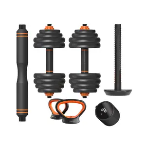 Smart kit haltère + barre + kettlebell + capteur Xiaomi Fed 40 kg image-1