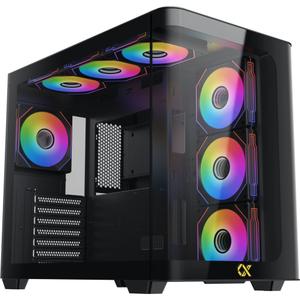 Boîtier PC moyen tour avec panneaux vitrés Xigmatek E-ATX Pano RGB