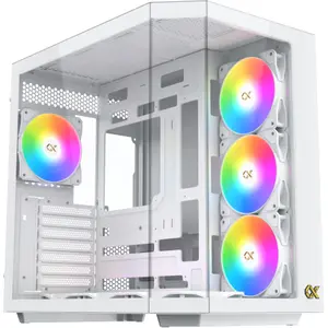Case per PC mid-tower con pannelli in vetro Xigmatek E-ATX Cubi II RGB