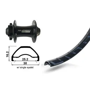 Rueda delantera 6 tornillos XLC TA-15 Rodi Ready 25 D.32T.100 V8.5 A/Oe.N image-0