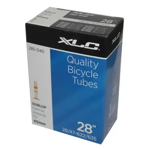 Βαλβίδα εσωτερικού σωλήνα Xlc 27/28x1-1/8-1.75 Dunlop 28/47-622/635 image-0