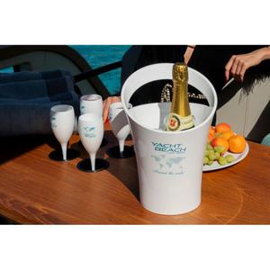 Champagne flutes with ice bucket Yachtbeach Pool Party image-2