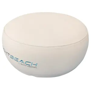Outdoor leather stool 60 Yachtbeach image-1