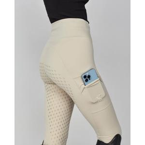 Leichte Reithose mit Mittlerem Grip für Damen Yagya image-3