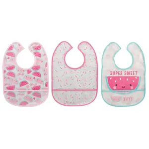 Set of 3 waterproof bibs - 2 models Yay image-0