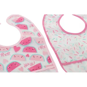 Set of 3 waterproof bibs - 2 models Yay image-3