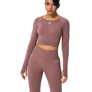 Ensemble maillot manches longues et legging taille haute femme Yeaz Legend image-2