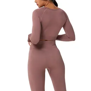 Ensemble maillot manches longues et legging taille haute femme Yeaz Legend image-3