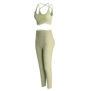 Sports bra and hight-waisted leggings set Yeaz Classy image-0
