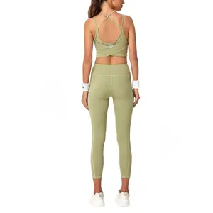 Sports bra and hight-waisted leggings set Yeaz Classy image-3