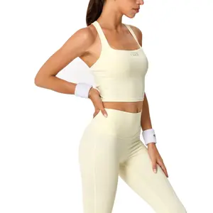 Conjunto de camiseta de tirantes de cintura alta y legging mujer Yeaz Show image-2