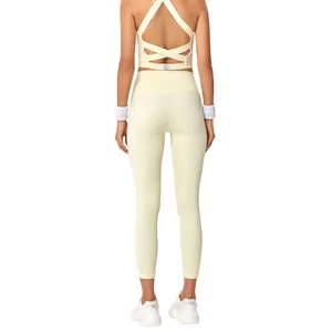 Conjunto de camiseta de tirantes de cintura alta y legging mujer Yeaz Show image-4