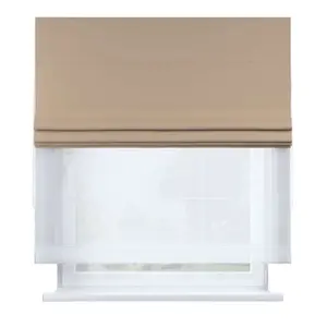 Römische Jalousie aus Voile und Stoff Yellow Tipi Duo II