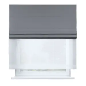 Römische Jalousie aus Voile und Stoff Yellow Tipi Duo II