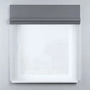 Römische Jalousie aus Voile und Stoff Yellow Tipi Duo II image-1