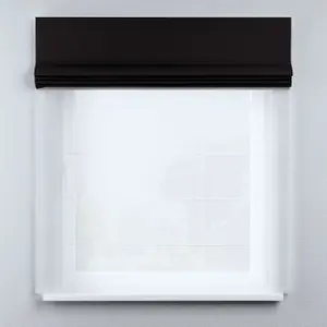 Römische Jalousie aus Voile und Stoff Yellow Tipi Duo II image-1