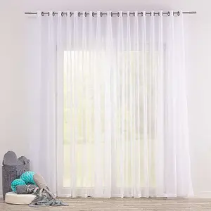 Κουρτίνα βελούδου με οπές Yellow Tipi Soft Veil image-0