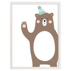 Gemälde - Bär Yellow Tipi Forest Friends image-0