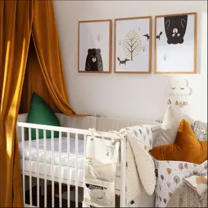 Ταμπλό αρκούδα των σκανδιναβικών δασών I Yellow Tipi image-1