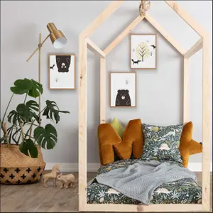 Scandinavian forest fox painting Yellow Tipi image-2