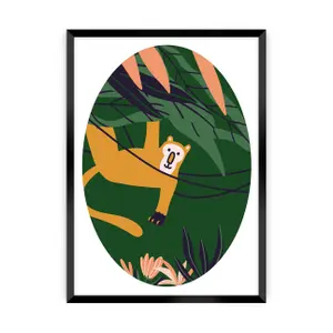 Πίνακας Yellow Tipi Jungle Life monkey image-0