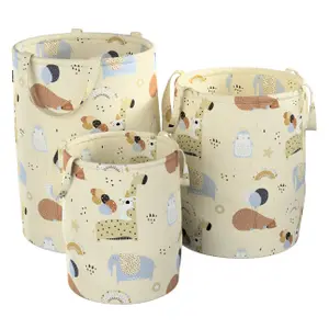 Toy basket Yellow Tipi Tobi image-1