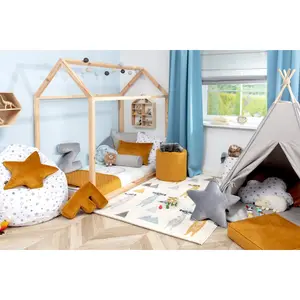 Μαξιλάρι γράμμα Ζ Yellow Tipi Posh Velvet image-1