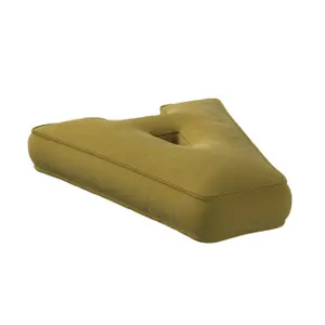 Μαξιλάρι γράμμα Α Yellow Tipi Posh Velvet image-1