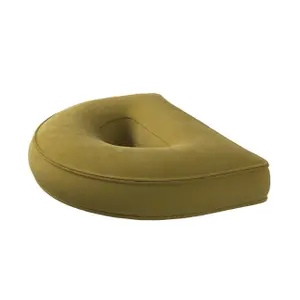 Μαξιλάρι γράμμα Δ Yellow Tipi Posh Velvet image-1
