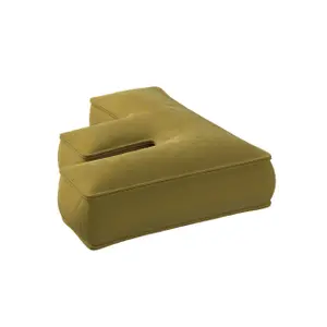Μαξιλάρι γράμμα F Yellow Tipi Posh Velvet image-1