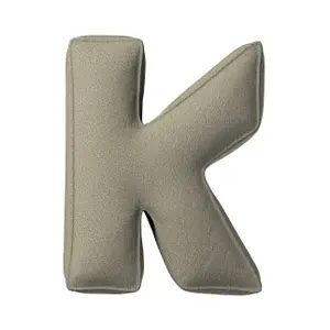 Μαξιλάρι γράμμα K Yellow Tipi Boucle image-0