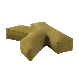 Μαξιλάρι γράμμα K Yellow Tipi Posh Velvet image-1